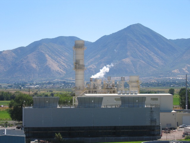 This is the power plant I work at. My house is on the mountain range in the back ground.